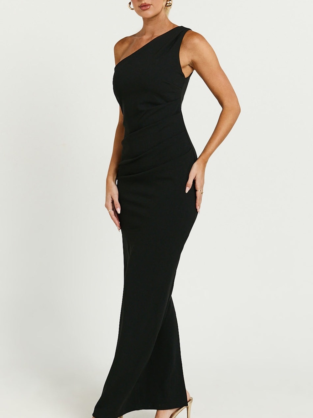 NWT REVOLVE Australia SHOWPO YH & CO Criselda bodycon black maxi dress US XS - Picture 3 of 9